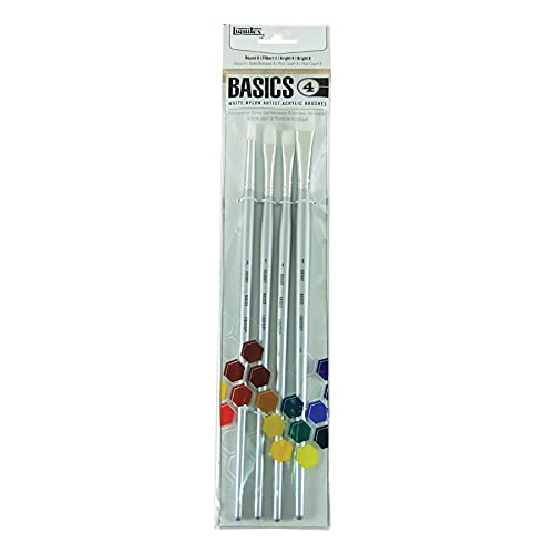 Liquitex 692003 Basics Pinsel, Synthetikpinsel für Acrylfarben, langlebig, robust und formstabil - 4 Pinsel im Set Liquitex 692003 Basics Pinsel, Synthetikpinsel für Acrylfarben, langlebig, robust und formstabil - 4 Pinsel im Set von Liquitex