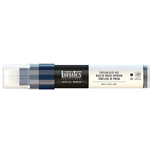 Liquitex Professional Paint Acryl - Marker, breite Spitze, Strichstärke 8-15 mm - Preussischblau Imit. von Liquitex