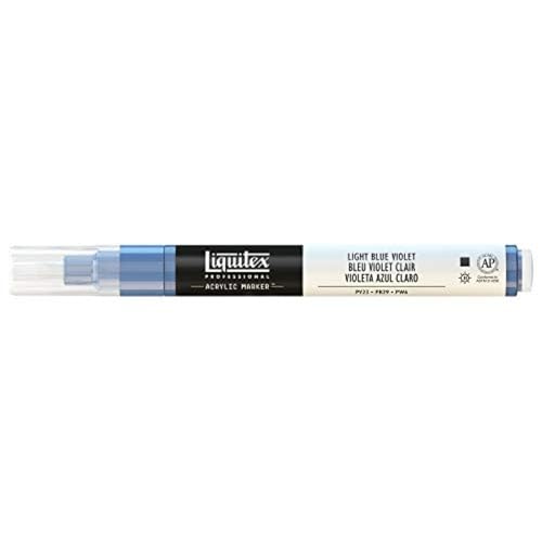 Liquitex 4620680 Professional Paint Marker, Acrylmarker mit hochpigmentierte Acrylfarbe auf Wasserbasis für den Innenbereich & Außenbereich, feine Spitze - Blauviolet hell Liquitex 4620680 Professional Paint Marker, Acrylmarker mit hochpigmentierte Acrylfarbe auf Wasserbasis für den Innenbereich & Außenbereich, feine Spitze - Blauviolet hell von Liquitex