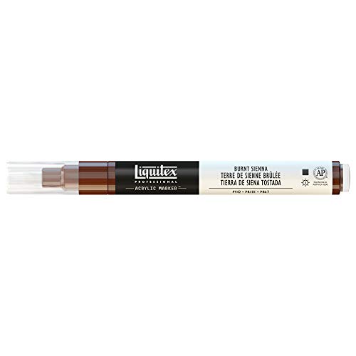 Liquitex 4620127 Professional Paint Marker, Acrylmarker mit hochpigmentierte Acrylfarbe auf Wasserbasis für den Innenbereich & Außenbereich, feine Spitze - Siena Gebrannt Liquitex 4620127 Professional Paint Marker, Acrylmarker mit hochpigmentierte Acrylfarbe auf Wasserbasis für den Innenbereich & Außenbereich, feine Spitze - Siena Gebrannt von Liquitex