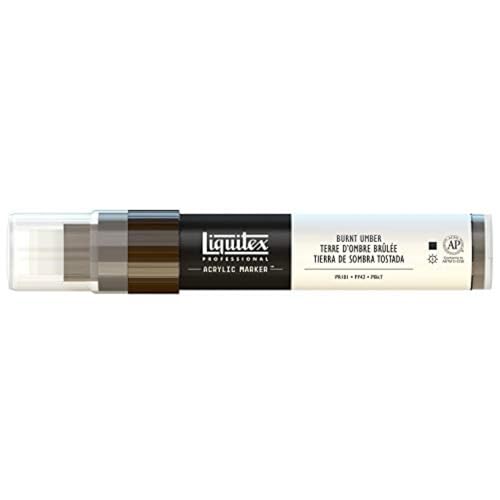 Liquitex 4610128 Professional Paint Marker, Acrylmarker mit hochpigmentierte Acrylfarbe auf Wasserbasis für den Innenbereich & Außenbereich, breite Spitze - Umbra Gebrannt von Liquitex