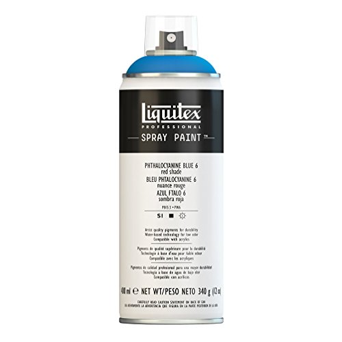 Liquitex Professional Spray Paint, Acrylfarbe, Phthaloblau-Rotton. Nr. 6, 400 ml (1er Pack), 400 von Liquitex