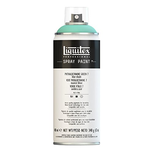 Liquitex Professional Spray Paint, Acrylfarbe, Phthalogrün Blauton Nr. 7, 400 ml (1er Pack), 400 von Liquitex