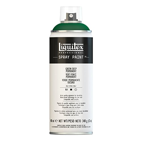 Liquitex Professional Spray Paint - Acrylfarbe, Farbspray auf Wasserbasis, lichtecht, 400 ml - Dunkelgrün permanet von Liquitex