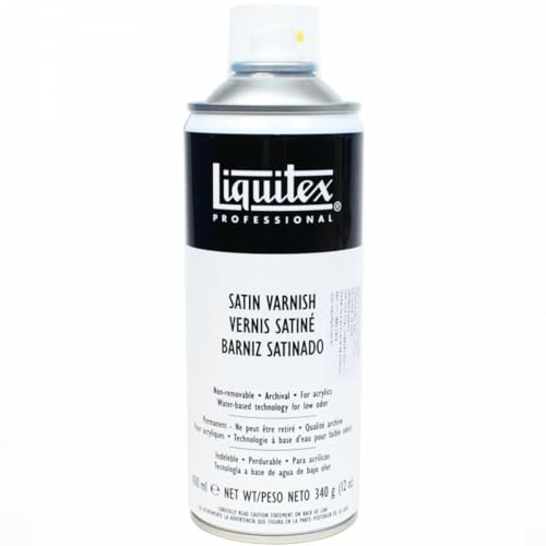 Liquitex Professional Spray Paint - Acrylfarbe, Farbspray auf Wasserbasis, lichtecht, 400 ml - Firnes - Seidenmatt, 400ml acrylspray von Liquitex
