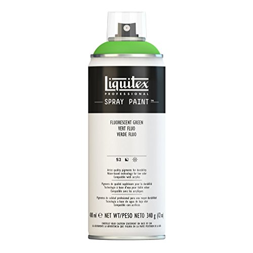 Liquitex Professional Spray Paint - Acrylfarbe, Farbspray auf Wasserbasis, lichtecht, 400 ml - Grün - fluoreszierend von Liquitex