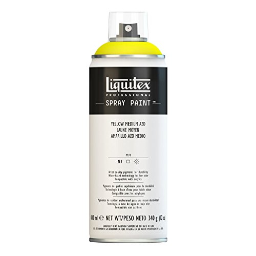 Liquitex Professional Spray Paint - Acrylfarbe, Farbspray auf Wasserbasis, lichtecht, 400 ml - MittelGelb Azo von Liquitex