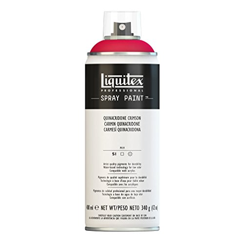 Liquitex Professional Spray Paint - Acrylfarbe, Farbspray auf Wasserbasis, lichtecht, 400 ml - Quinacridone Karmesin von Liquitex