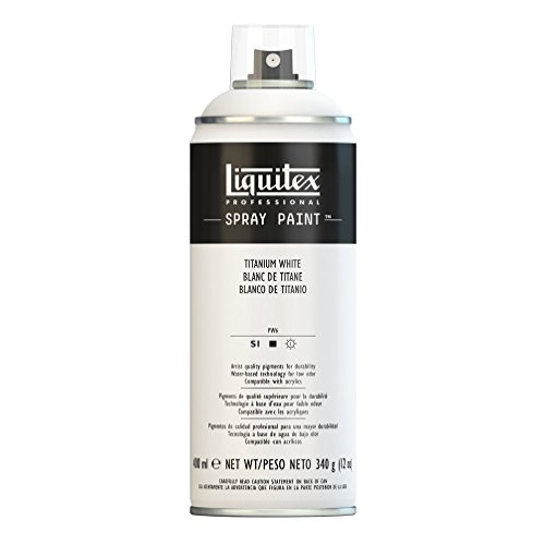 Liquitex Professional Spray Paint - Acrylfarbe, Farbspray auf Wasserbasis, lichtecht, 400 ml - Titanweiss von Liquitex