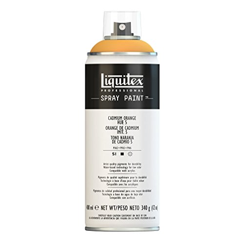 Liquitex Professional Spray Paint Acrylfarbe, Kadmium - Orange Imit. Nr. 5, 400 ml (1er Pack) von Liquitex