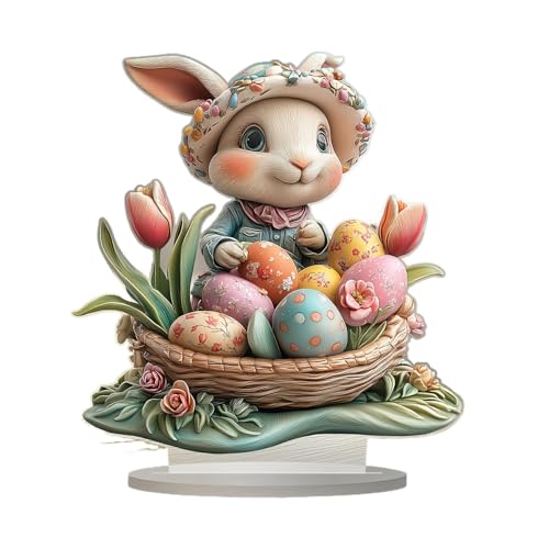 2D Acryl Kaninchen Ei Schreibtisch Dekoration - Osterhase Tischdekoration, Osterhase Tischdekoration | Hasen Tier Ornament Für 2D Acryl Kaninchen Ei Schreibtisch Dekoration - Osterhase Tischdekoration, Osterhase Tischdekoration | Hasen Tier Ornament Für von Liqzirtu
