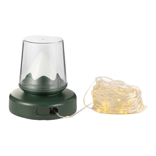 Camping-Lichterkette, Camping-Lichterkette für den Außenbereich – einziehbare Seillichter für den Schnee – 2-in-1-LED-Lichterkette für den Außenbereich mit Beleuchtungsmodus von Liqzirtu