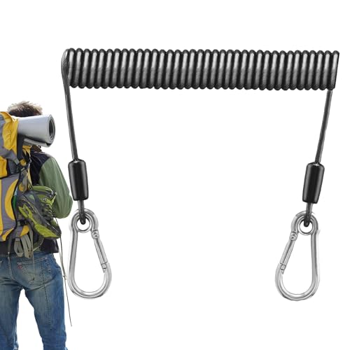 Einziehbarer Draht, Edelstahl zur Verlängerung des Federseils | Hochleistungs-Lanyard für Sicherheitsverlängerung für Leistung von Liqzirtu