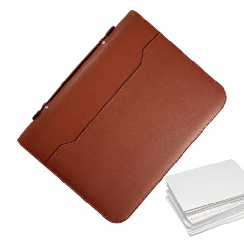 Folio Aktenordner, A4 Seidendateien aus Kunstleder, multifunktionaler Halter für Blocknotizen, Business-Organisator, Büroarbeitsmappe, R Folio Aktenordner, A4 Seidendateien aus Kunstleder, multifunktionaler Halter für Blocknotizen, Business-Organisator, Büroarbeitsmappe, R von Liqzirtu