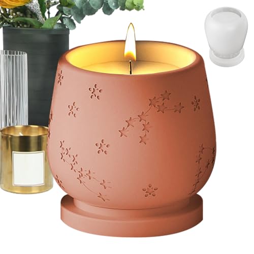 Kerzen-Silikonform, Kerzenharzform, Gießform für Kerzentassen, Glashandbücher mit einem gebrannten Formdesign zur Herstellung von Kerzenständern, Puddingflaschen und von Liqzirtu