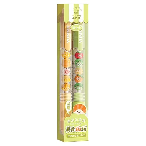 für löschbare Stifte, löschbare Stifte - Schreibwerkzeug für löschbare Schulbedarf, niedlicher Stift mit Radiergummi, lassen Sie Fehler beim Journaling des Planers verschwinden, von Liqzirtu