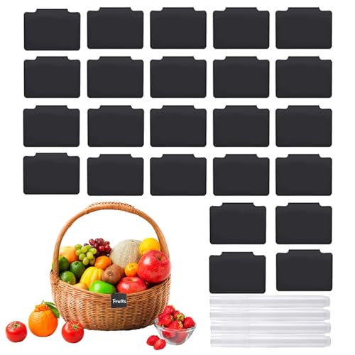 Korb-Etikett-Clips – Mülltonnen-Clips mit 24 Schubladen, Mülltonnen-Etiketten, für Küche, Speisekammer, Aufbewahrungswürfel für Badezimmer Korb-Etikett-Clips – Mülltonnen-Clips mit 24 Schubladen, Mülltonnen-Etiketten, für Küche, Speisekammer, Aufbewahrungswürfel für Badezimmer von Liqzirtu