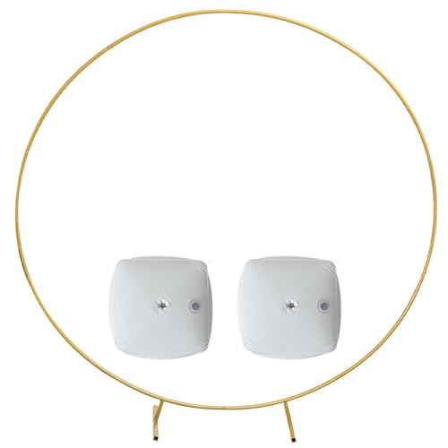 Kreis-Hintergrund - Metall Luftballon Kit, Rund Ballonsäulenständer | Runder Hochzeitsbogenständer, Goldener Kreis-Hochzeits-Rahmen für Geburtstagsfeier, Hochzeit, Abschluss Kreis-Hintergrund - Metall Luftballon Kit, Rund Ballonsäulenständer | Runder Hochzeitsbogenständer, Goldener Kreis-Hochzeits-Rahmen für Geburtstagsfeier, Hochzeit, Abschluss von Liqzirtu