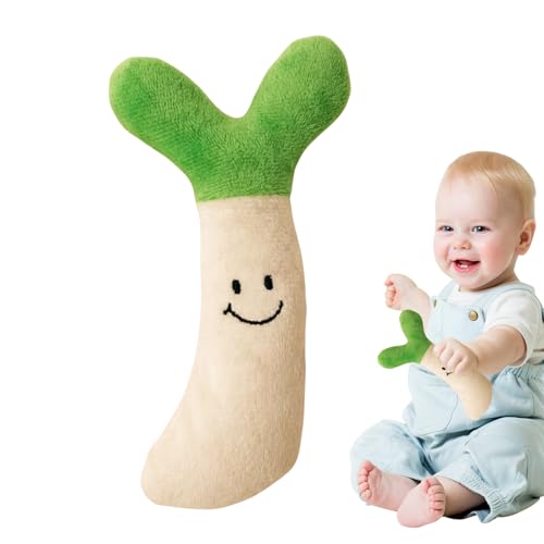 Liqzirtu Baby Snuggle Toy | Weiches Mais-Plüschtier, weich, sensorisch in Form eines Sprosses, waschbar, für Nickerchen und Bauch auf dem Boden von Liqzirtu