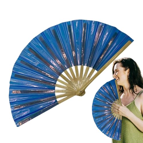 Liqzirtu Handlüfter für Frauen faltbar, Handlüfter faltbar | Großes Handfanhandwerk für Frauen - Foto -Requisiten mit Holzrahmen für Tanzen, Cosplay, Hochzeiten, Partydekorationen Liqzirtu Handlüfter für Frauen faltbar, Handlüfter faltbar | Großes Handfanhandwerk für Frauen - Foto -Requisiten mit Holzrahmen für Tanzen, Cosplay, Hochzeiten, Partydekorationen von Liqzirtu
