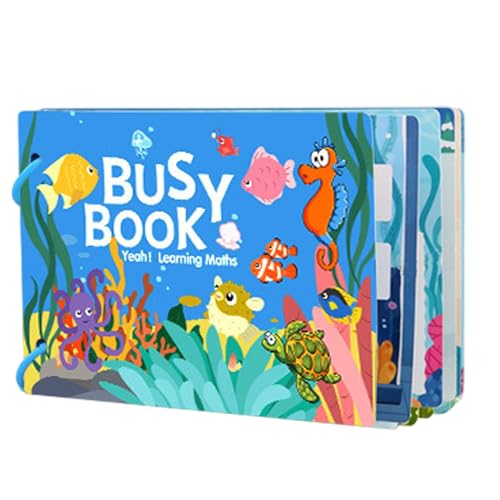 Stickerbücher für Kleinkinder – Stickerbuch für Kleinkinder – Stickerbücher zur Erkennung der pädagogischen Zahlen, Lernspielzeug für kreatives Lernen von Liqzirtu