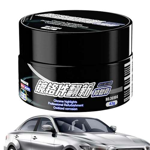 Metallreinigerpaste - 43G Politur Restorer, Chromschutz, Rostschutz | Lösung Zur Wiederherstellung Von Shine, Schutzoberflächenversorgung, Carbike Essentials Für Werkzeuge Wartung Garage Workshop Home von Liqzirtu