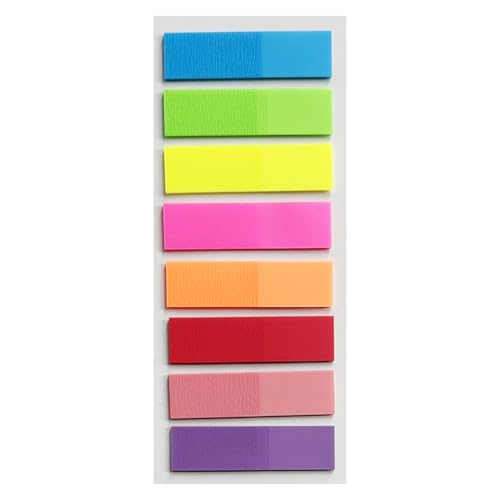 Seitenflags - Seitenmarkierungen Sticky Tabs, 8 Farben Lesezeichen Sticky Tabs | Transparente Haftnotizen zum Annotierenden, fluoreszierender farbiger Index Sticky Tab für Notebooks Seitenflags - Seitenmarkierungen Sticky Tabs, 8 Farben Lesezeichen Sticky Tabs | Transparente Haftnotizen zum Annotierenden, fluoreszierender farbiger Index Sticky Tab für Notebooks von Liqzirtu