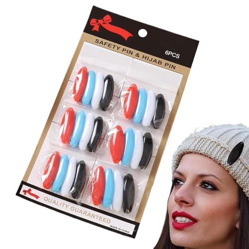Sicherheitsnadeln, Sicherheitsnadeln für Kleidung – bunte Stoffnadeln – multifunktionales Nähset, 24 Stück, tragbares Kleidungs-Clip-Werkzeug für Frauen und Männer Sicherheitsnadeln, Sicherheitsnadeln für Kleidung – bunte Stoffnadeln – multifunktionales Nähset, 24 Stück, tragbares Kleidungs-Clip-Werkzeug für Frauen und Männer von Liqzirtu