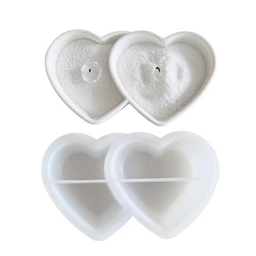 Silikonformen für Handwerk, Silikonform Kerze | Doppelherz Wachsplatte Form | Gips Ornament für St Silikonformen für Handwerk, Silikonform Kerze | Doppelherz Wachsplatte Form | Gips Ornament für St von Liqzirtu