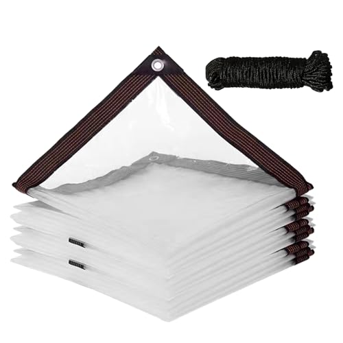 Tarpaulin transparent – Tarpaulin PVC winddicht, klar und flexibel – Regentage Essentials Gewächshaus, Garten, Veranden, Decks, Scheunen, Zwinger im Freien Tarpaulin transparent – Tarpaulin PVC winddicht, klar und flexibel – Regentage Essentials Gewächshaus, Garten, Veranden, Decks, Scheunen, Zwinger im Freien von Liqzirtu