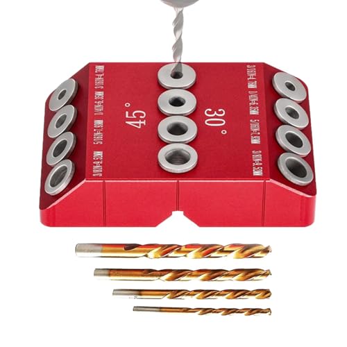 Taschenloch-Modell - Taschen-Bohr-Kit | HFM Taschenloch-Modell-Kit Verstellbare Holzarbeitswerkzeuge des Führungssets Taschenloch-Modell - Taschen-Bohr-Kit | HFM Taschenloch-Modell-Kit Verstellbare Holzarbeitswerkzeuge des Führungssets von Liqzirtu