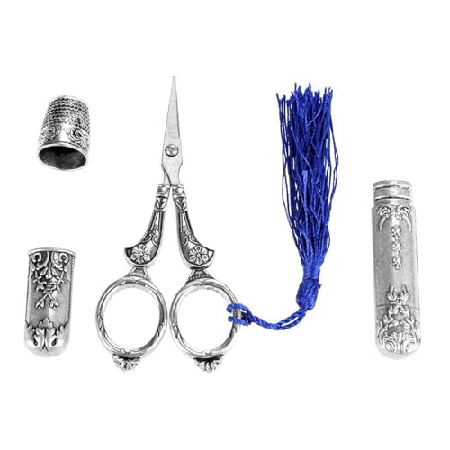 Trissoren zum Sticken - Vintage Sternenstickset | Vintage Stickerei Set schlechtes Set von Nadelarbeitsabteilung mit alter Schere Schneiden von göttlichen Hüten Nadeln Priem, Logta von Liqzirtu