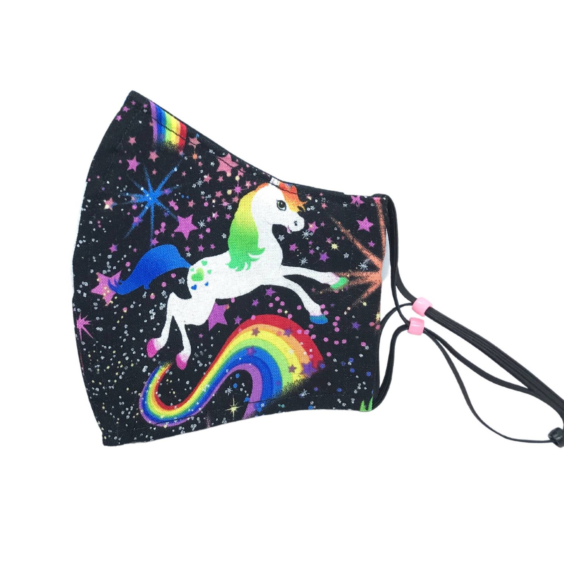 Schwarze Einhorn Gesichtsmaske Mit Nasenbügel & Filtertasche Geschenk Für Sie Klein Schwarze Einhorn Gesichtsmaske Mit Nasenbügel & Filtertasche Geschenk Für Sie Klein von LisArtCanada