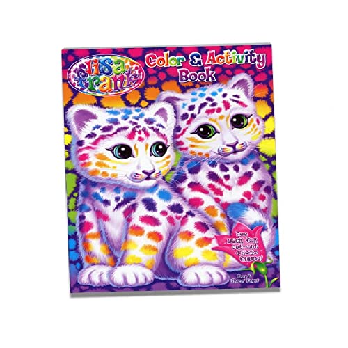Lisa Frank Lustiges Mal- und Aktivitätsbuch, niedliche Katzen, Kunsteinband, 64 Seiten, Zeichenbuch mit ausgeschnittenem Fotorahmen (1 Stück) von Lisa Frank