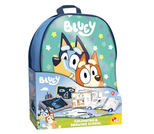 Lisciani - BLUEY - RUCKSACK mit Mal- und Zeichenset für Kinder ab 3 Jahren - Kreativset mit Malbuch, Stickern, Filzstiften und löschbaren Tafeln - Hergestellt in Italien Lisciani - BLUEY - RUCKSACK mit Mal- und Zeichenset für Kinder ab 3 Jahren - Kreativset mit Malbuch, Stickern, Filzstiften und löschbaren Tafeln - Hergestellt in Italien von Liscianigiochi