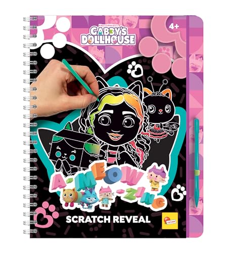 Lisciani - GABBY'S DOLLHOUSE - A-MEOW-ZING Kratz-Zeichenbuch Für Kinder ab 4 Jahren - 44 Seiten mit Stift - Zeichnen lernen - Ausmalbilder - Geschenkidee Gabby's Dollhouse Lisciani - GABBY'S DOLLHOUSE - A-MEOW-ZING Kratz-Zeichenbuch Für Kinder ab 4 Jahren - 44 Seiten mit Stift - Zeichnen lernen - Ausmalbilder - Geschenkidee Gabby's Dollhouse von Liscianigiochi