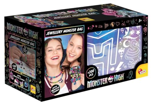 Lisciani - MONSTER HIGH - SCHMUCKTASCHE für Kinder ab 5 Jahren - Schmuckherstellungsset mit glitzernder Aufbewahrungstasche - Erstellen Sie Halsketten und Armbänder mit Perlen und Zubehör inklusive Lisciani - MONSTER HIGH - SCHMUCKTASCHE für Kinder ab 5 Jahren - Schmuckherstellungsset mit glitzernder Aufbewahrungstasche - Erstellen Sie Halsketten und Armbänder mit Perlen und Zubehör inklusive von LISCIANI