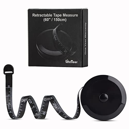 Maßband für Körpermaß Klein Maßband für Schneider 60 Inch 150 cm Schwarz Maßband für Körpermaß Klein Maßband für Schneider 60 Inch 150 cm Schwarz von LiteTour