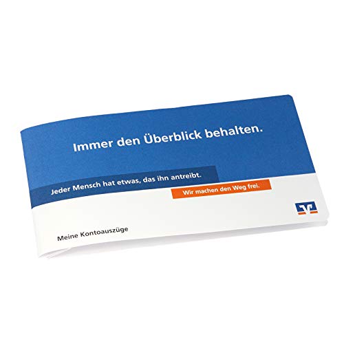 25 x Volksbank-Raiffeisenbank Hefter Kontoauszugshefter für Kontoauszüge, Mappen, Kontoauszugsmappen von Litfax GmbH