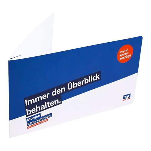 50 x Volksbank-Raiffeisenbank Hefter Kontoauszugshefter für Kontoauszüge, Mappen, Kontoauszugsmappen von Litfax GmbH