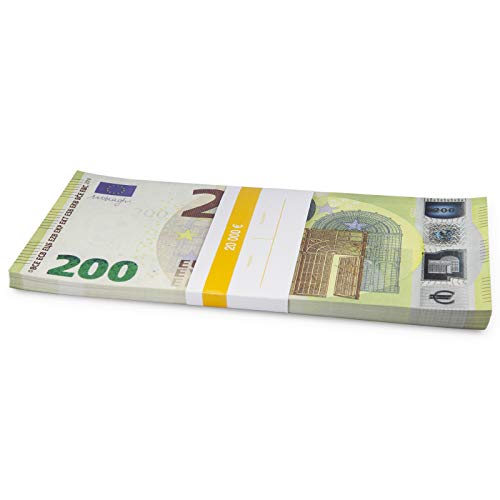 Litfax GmbH 200€ Euroschein/Euro-Geldscheine ca. 199x103 mm/banderoliert, je Pack. 75 Stück (1 PG) … von Litfax