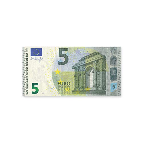 Litfax GmbH 5€ Euroschein/Spielgeld ca. 90x46 mm, je Pack. 25 Stück (1 PG) von Litfax