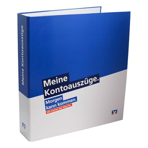 1 x Volksbank Kontoauszugsordner Finanzordner Bankordner Ordner Aufbewahrungsordner für Kontoauszüge A4 von Litfax