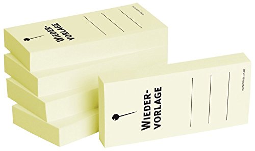5 x 100er Block Haftnotizen " Wiedervorlage!" 5 x 100er Block Haftnotizen " Wiedervorlage!" von Litfax