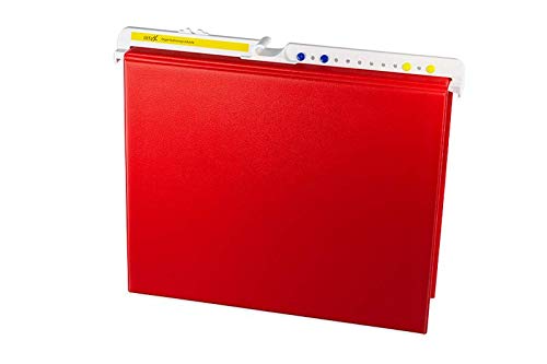 Abwaschbare Hängeordner Pendelordner Kreditordner Ringbuch Rückenbreite 60 mm rot (1 Stück) von Litfax