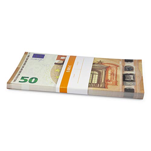 Litfax GmbH 50€ Euroschein/Euro-Geldscheine ca. 180x97 mm/banderoliert, je Pack. 75 Stück (10 PG) … von Litfax