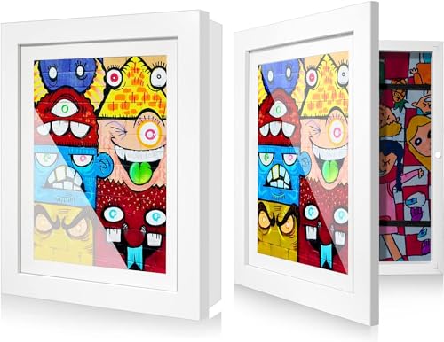 Litimkat 2Stück Kunstbilderrahmen für Kinder A4Frontöffnungs-Fotorahmen aus Holz,Platz für über 150 Kinderzeichnungen, Ideal zum Aufbewahren und Präsentieren von Kinderzeichnungen und Kunstwerken Weiß Litimkat 2Stück Kunstbilderrahmen für Kinder A4Frontöffnungs-Fotorahmen aus Holz,Platz für über 150 Kinderzeichnungen, Ideal zum Aufbewahren und Präsentieren von Kinderzeichnungen und Kunstwerken Weiß von Litimkat