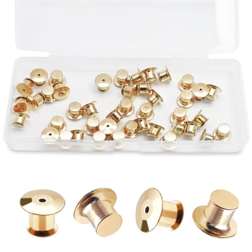 Litoexpe 40 Stück Metall Pin Backs Verriegelung Pin Keeper Verschluss für Broschen, Revers, Abzeichen, Emaille-Nadeln und DIY Handwerk Litoexpe 40 Stück Metall Pin Backs Verriegelung Pin Keeper Verschluss für Broschen, Revers, Abzeichen, Emaille-Nadeln und DIY Handwerk von Litoexpe