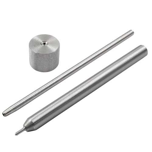 Litoexpe Ösenlochstanzer, 2 mm, Ösen-Setter, Hohlstanzer (inkl. Basis und Ram) für Lederhandwerk, Kleidung, Handtasche, Stoff, Vorhang, DIY von Litoexpe
