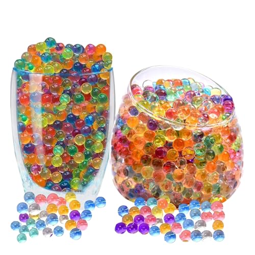 40.000 Stück Wasser-Gel-Perlen Ungiftig, 9mm-11mm Perlen Anzuchtkugeln, Wasserperlen Pack（Multicolor） von Litoott